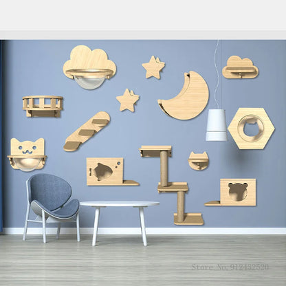 Arbre chat mural | Nid Bois