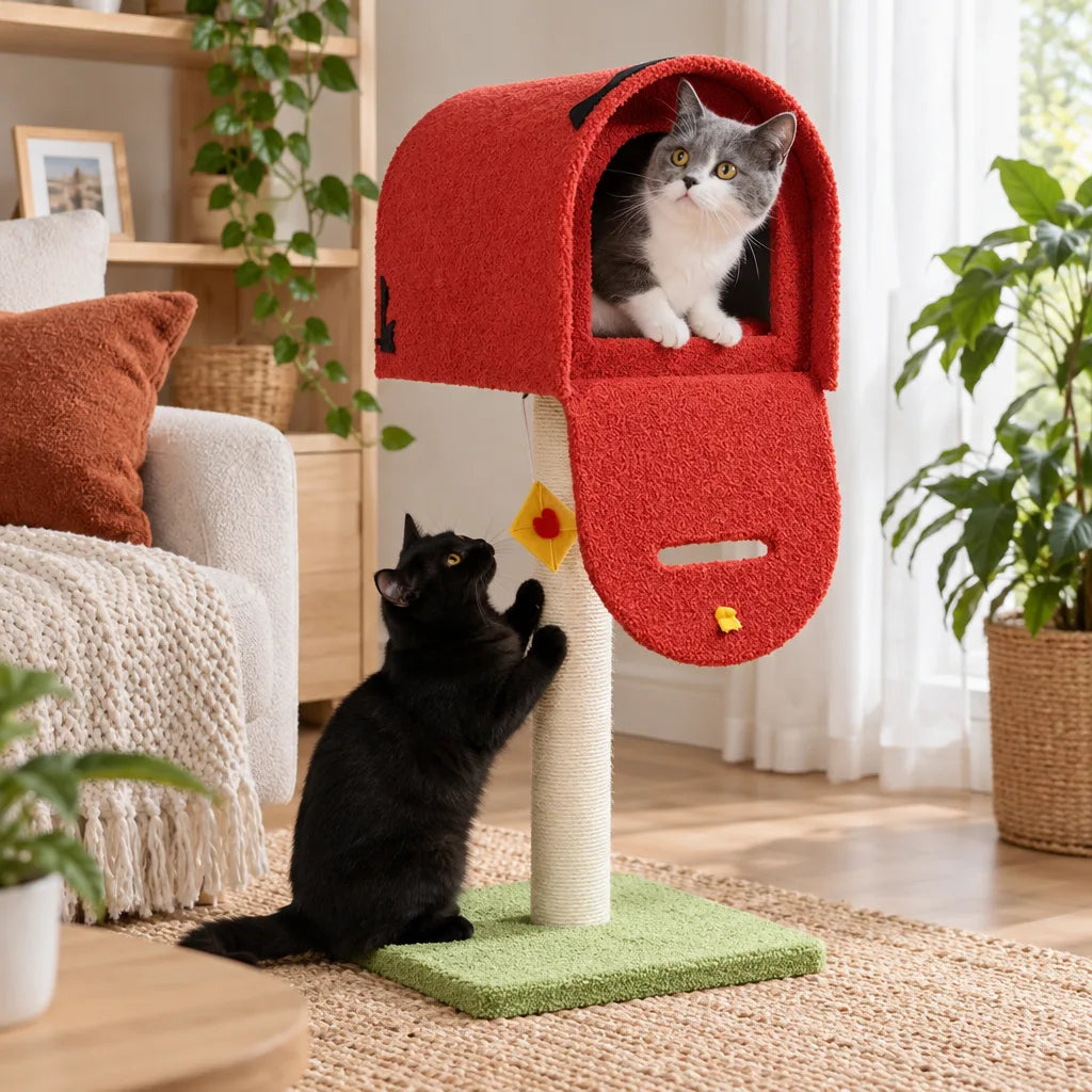 Arbre chat boîte | Poste Félin
