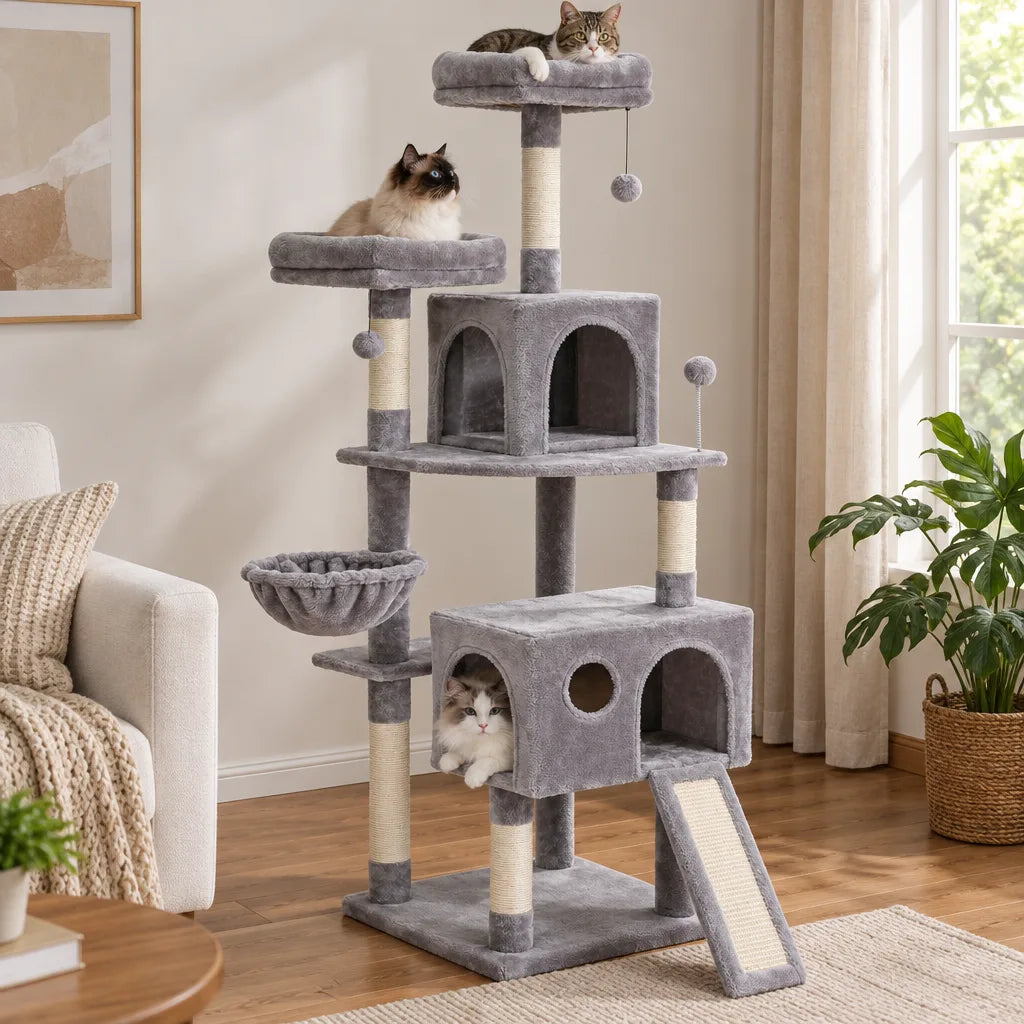 Arbre chat gris | NidFélin