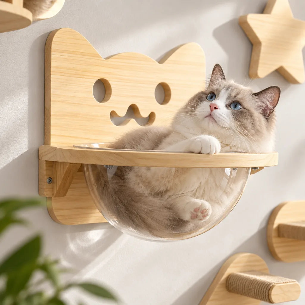 Arbre chat mural | Nid Bois
