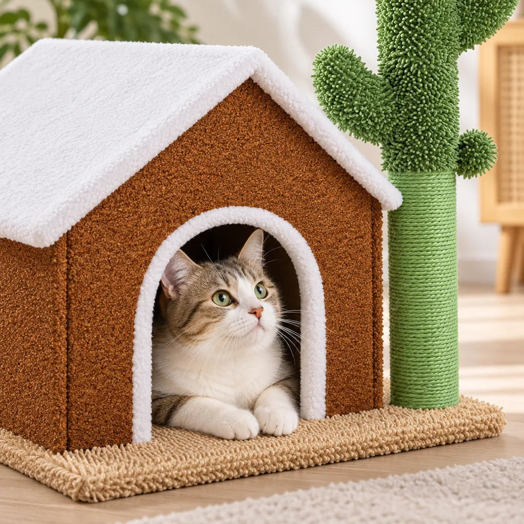 Maison chat cactus - CactouZen